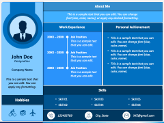 Candidate Profile PowerPoint and Google Slides Template - PPT Slides