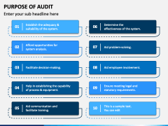 Purpose of Audit PowerPoint Template - PPT Slides