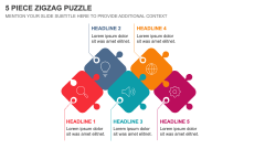 5 Piece Zigzag Puzzle PPT Slide 1