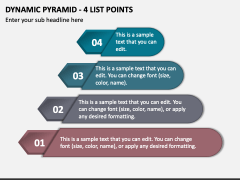 Dynamic Pyramid - 4 List Points PPT Slide 1