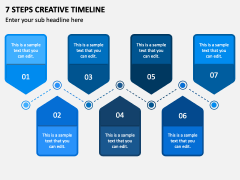 7 Steps Creative Timeline PPT Slide 2