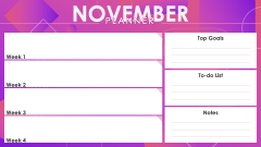 November Planner PPT Slide 2