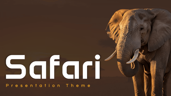 Safari Theme PPT Slide 1