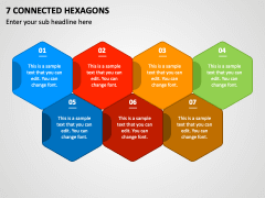7 Connected Hexagons PPT Slide 1