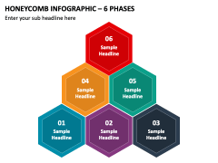 Honeycomb Infographic - 6 Phases PPT Slide 2