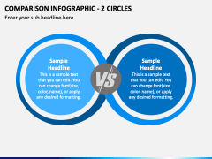 Comparison Infographic - 2 Circles PPT Slide 2