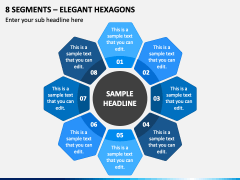8 Segments - Elegant Hexagons PPT Slide 2