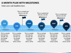 6 Month Plan With Milestones free PPT Slide 1