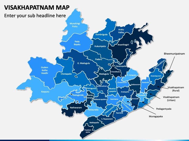 Visakhapatnam Map PPT Slide 1