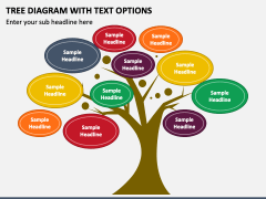 Free Tree Diagram With Text Options For Powerpoint And Google Slides