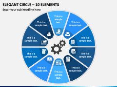 Elegant Circle - 10 Elements PPT Slide 2
