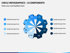Circle Infographics – 8 Components PPT Slide 1