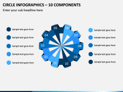 Circle Infographics – 10 Components PPT Slide 1