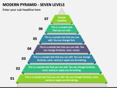 Modern Pyramid - Seven Levels PPT Slide 1