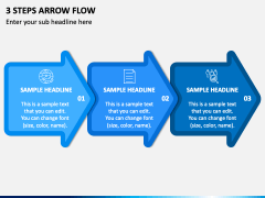3 Steps Arrow Flow PPT Slide 2