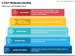 5 Step Problem Solving PowerPoint and Google Slides Template - PPT Slides