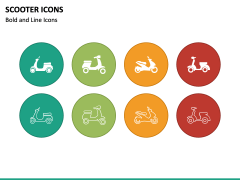 Scooter Icons PPT Slide 2