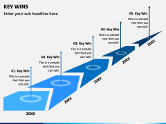 Key Wins PowerPoint Template - PPT Slides