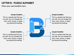 Letter B - Puzzle Alphabet PPT Slide 1