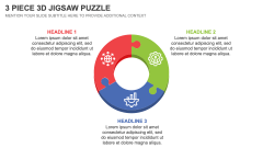 3 Piece 3D Jigsaw Puzzle PPT Slide 1
