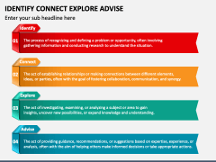 Identify Connect Explore Advise PowerPoint and Google Slides Template ...