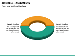 3D Circle - 2 Segments PPT Slide 2