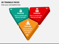 3d Triangle Pieces PPT Slide 1