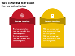 Two Beautiful Text Boxes PPT Slide 2