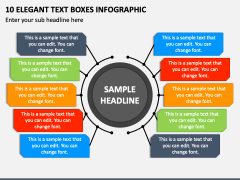 10 Elegant Text Boxes Infographic PPT Slide 1