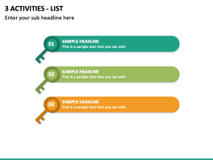 3 Activities List PPT Slide 2