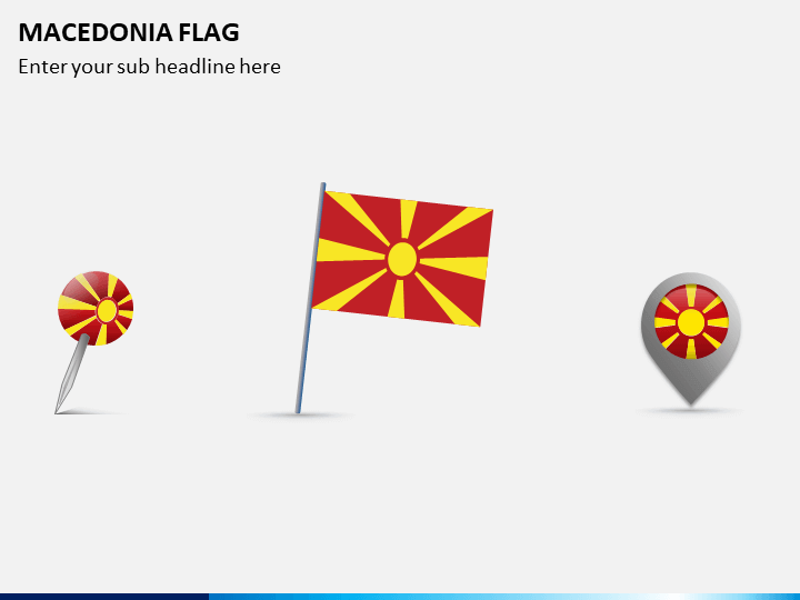 Macedonia Flag PPT Slide 1