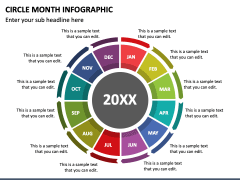 Circle Month Infographic PPT Slide 2