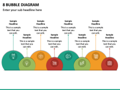 8 Bubble Diagram PPT Slide 2