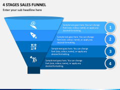 4 Stages Sales Funnel PPT Slide 1