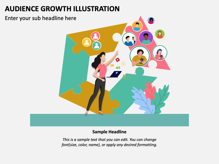 Audience Growth Illustration PPT Slide 1