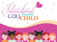 International Day of the Girl Child free PPT slide 1