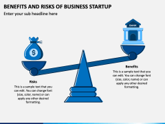 Benefits and Risks of Business Startup PowerPoint Template - PPT Slides