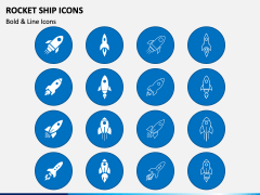 Rocket Ship Icons PPT Slide 2