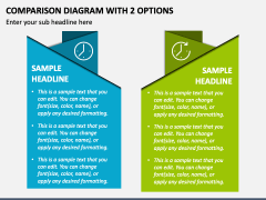 Comparison Diagram with 2 Options PPT Slide 1