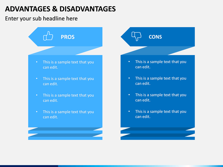 Advantages Disadvantages PowerPoint Template - PPT Slides ...