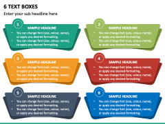 6 Text Boxes - Free PPT Slide 2