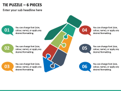 Tie Puzzle – 6 Pieces PPT Slide 2