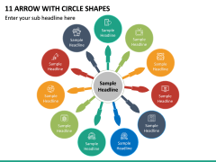 11 Arrow with Circle Shapes PPT Slide 2