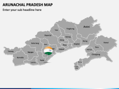 Arunachal Pradesh Map PPT Slide 1
