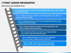 7 Point Ladder Infographic PPT Slide 1