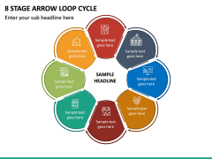 8 Stage Arrow Loop Cycle PPT Slide 2