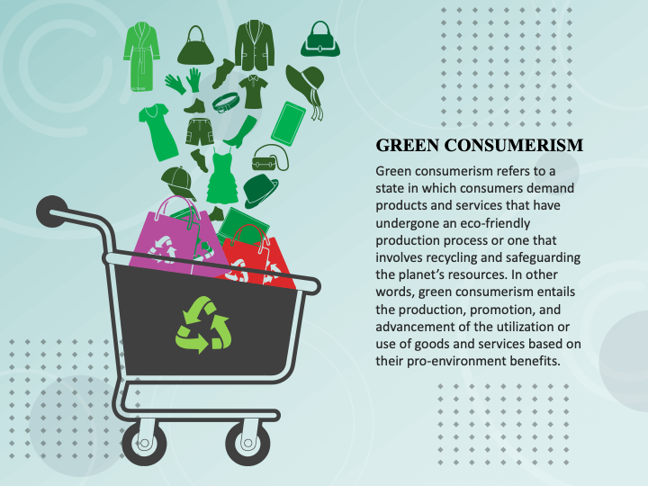 Green Consumerism PowerPoint Template and Google Slides Theme