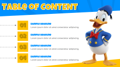 Donald Duck Presentation Theme PPT Slide 2