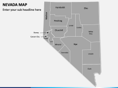 Nevada Map PPT Slide 2