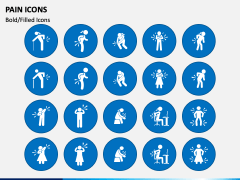 Pain Icons PPT Slide 3
